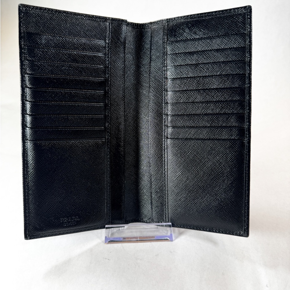 Prada Black Saffiano Leather Long Wallet | Made in Italy | Authentic - Picture 4 of 16
